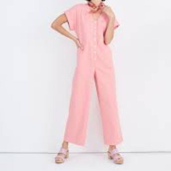 Madewell Pants & Jumpsuits Madewell Pink Buttonfront Day Short